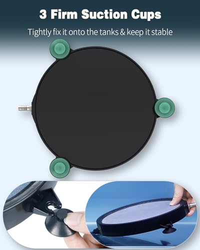 8 Inch Aquarium Air Stone Disc Bubble Diffuser for Fish Tanks Ponds and DWC