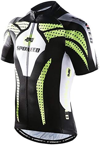 sponeed Men Cycle Outfit Set Bicycle Jersey Road Biker Shorts Trianthlon Cycling Gear Shirts