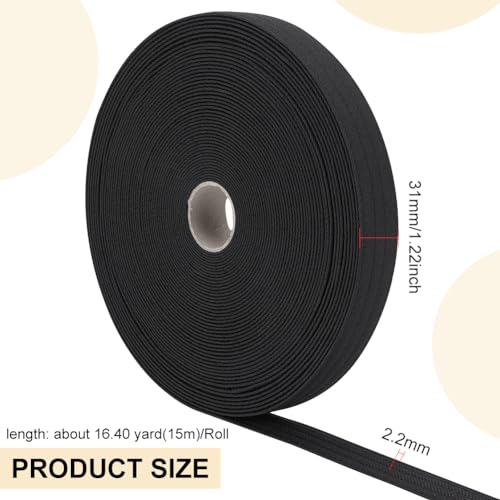 BENECREAT 16.4Yard Golf Hat Sweat Liner with Four Lines of Indentation 1.2inch Hat Liner Tape for Baseball Tennis Hat Sewing