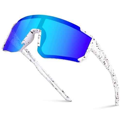 Polarized Kids Sunglasses, Youth Baseball Sunglasses for Boys Girls, Cycling Sun Glasses UV400 for Kids Ages 8-14