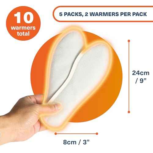 Bramble Insole Foot Warmers for Feet 5/15/30 Pair - Up to 10 Hours of Heat, All-Natural Odorless Air-Activated Warmers