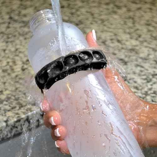 Water Bottle Hydration Tracker - Daily Water Reminder & Goal Setter - Reusable Silicone Band for Fitness, Weight Loss & Hydration Tracking