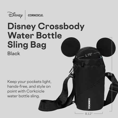 Corkcicle Crossbody Water Bottle Sling Bag - Adjustable Strap - Padded Interior Pocket - Fits 16 oz to 40 oz Tumblers - Summer Drinkware Gift