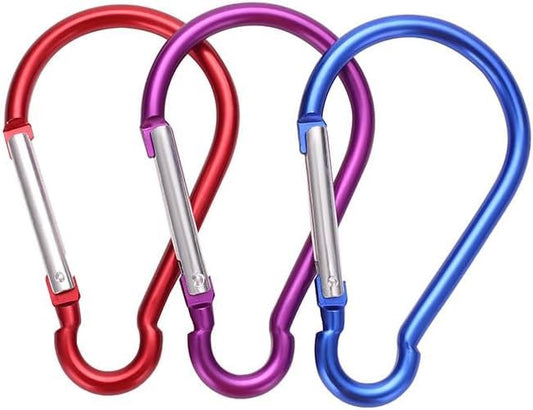 5Pcs Carabiner Clip 4 inch Aluminum Carabiner Clip Big Spring Snap Key Chain Hook Caribeaner for Durable Carabeaner Keychain Clip Great for Keychains and Gear Organization Accessory Outdoor