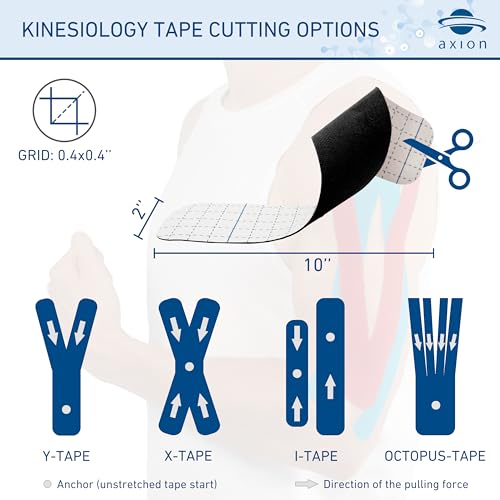 Pre-Cut Kinesiology Tapes 50 Strips Black and Pink Waterproof Skin-Friendly Elastic Sports Tape