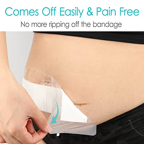 Waterproof Surgical Wound Cover Set - 14 Pack 4x8 Inch Post-Op Bandages for Knee & Hip Surgery Recovery