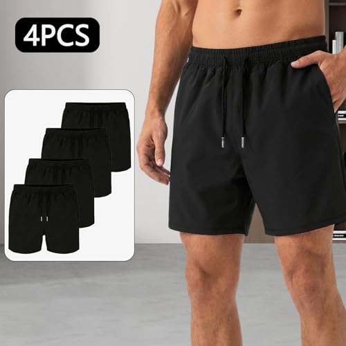 Men's Athletic Gym Shorts XL-8XL Tall 8X Black Quick Dry Workout Set