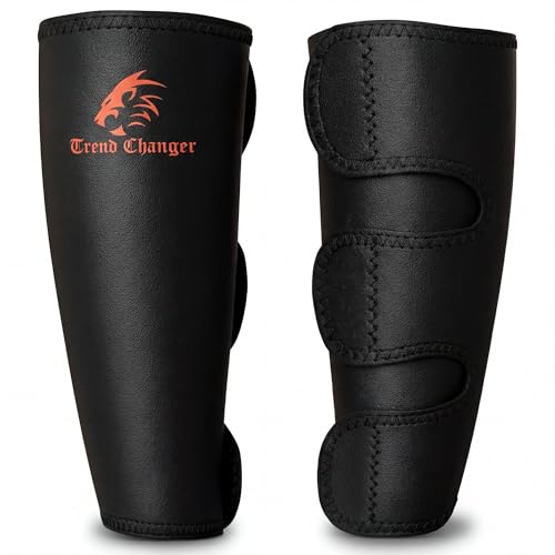 7mm Deadlift Shin Guards & Calf Support Brace - Men & Women, 2 Pack