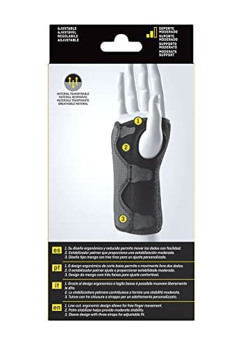 FUTURO Comfort Stabilizing Wrist Brace 10770ENR - Adjustable, Black & Gray, 1 Pack