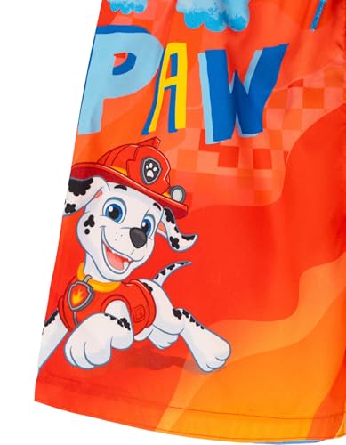 Paw Patrol Boys' Microfiber Swim Trunks 3T Orange Chase Marshall