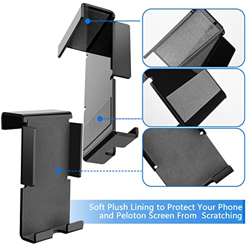 Xxerciz Phone Holder for Peloton Bike & Bike+ Black - Easy Mount Cell Phone Mount