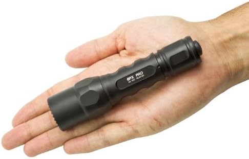 SureFire 6PX Pro 600 Lumen Tactical EDC Flashlight Bundle with 4x Extra CR123A Batteries and Lightjunction Battery Case