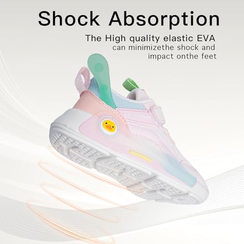 Lightweight Toddler & Kids Athletic Sneakers for Boys Girls - Breathable Running Shoes