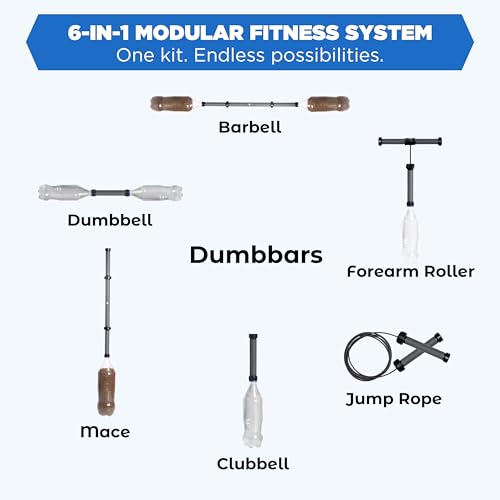 Modular 6-in-1 Portable Home Gym System for Strength & Full Body Workout
