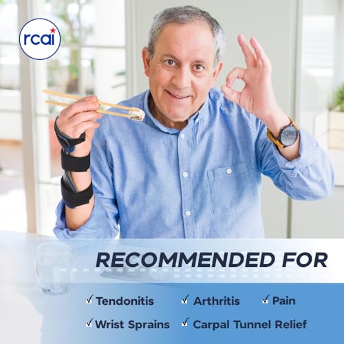 Wrist Brace for Carpal Tunnel Relief - Medium, Left Hand, Adjustable