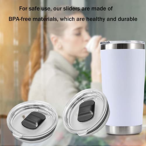 AccEncyc Magnetic Slide for YETI Lids Compatible with YETI Magnetic Lid 10oz, 16oz, 20oz, 26oz, 30oz (4 Pcs)