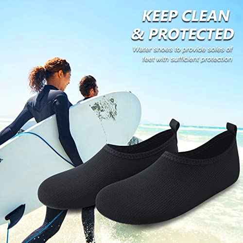 Deevike Water Shoes for Women Men Barefoot Quick-Dry Aqua Socks Slip-on for Beach Swim Surf Yoga Exercise