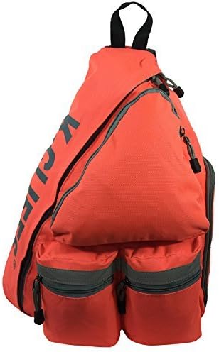 K-Cliffs Heavy Duty Sling Backpack Water-Resistant Laptop Bookbag Body Bag Bright Color Safety Reflective Stipe