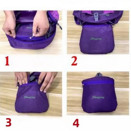 Tonykulas Travel lightweight foldable backpack hiking backpack splash proof compact travel backpack day pack (black)