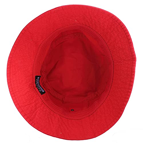 Gelante Solid Color 100% Cotton Bucket Hat for Women and Men Packable Travel Summer Beach Hat