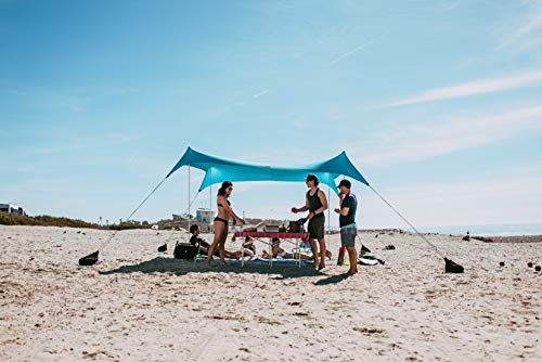 Neso 2 Extra Tent Poles for Beach Tent Gigante Size with Patented Base - Lightweight Aluminum