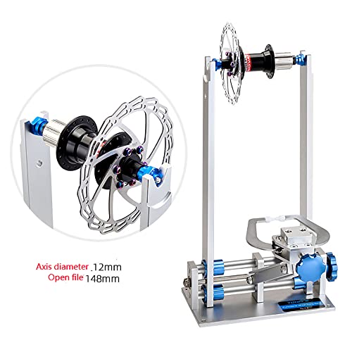 Bike Wheel Truing Stand Adapter for 12/15/20mm Thru Axle - Blue