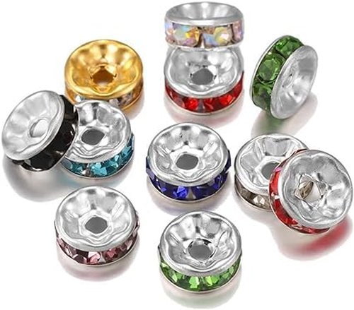 KTGCOZS Pack of 50 Fishing Beads Fishing Wedding Spinner Rig Making Supplies Walleye DIY Mixed Color