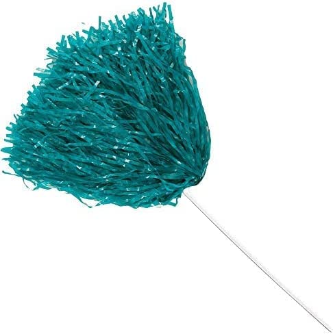 Anderson's Teal 10-Piece Cheerleader Pom Poms - Sports Fan & Party Supplies