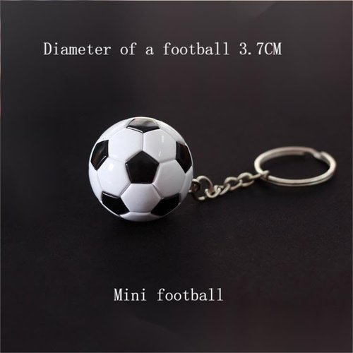 Ulteptus Creative mini PU leather simulation (basketball, football, baseball, volleyball) souvenir pendant, key chain、keyring (Football and volleyball)