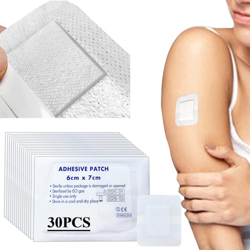 Sterile Wound Care Gauze Dressings 30 Pack - Water-Resistant & Non-Adherent