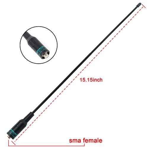 TIDRADIO TD-771 GMRS Radio Antenna 2 Pack?15.15 Inch SMA Female 462-468MHz, Compatible with TD-H8/TD-H3/H3 Plus/GM-5RH/UV-5G Plus/GM-15 Pro/UV-9G/GM21 Walkie Talkies