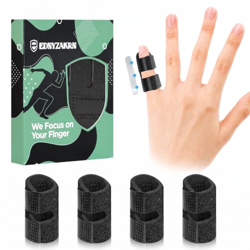 Pinkie Finger Splint Support Brace Small Black - Adjustable & Comfortable