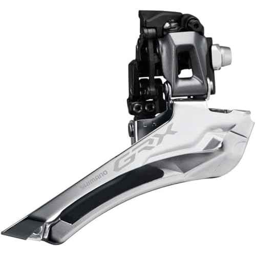 Shimano GRX FD-RX810-F 2 x 11 Speed Braze-On Front Derailleur, 50t max Chainring