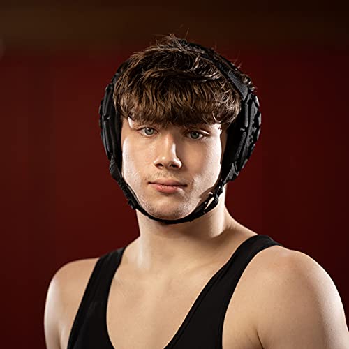 Matman Adult Wrestling Headgear Black - Medalist Protective Gear for Men & Women