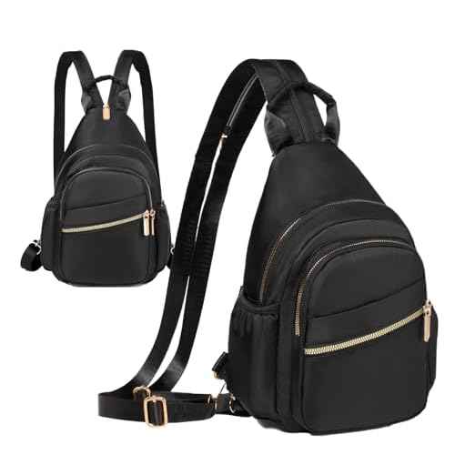 Crossbody Sling Bag Mini Backpack for Women Convertible, Small Crossbody Bags for Travel Hiking Daypack