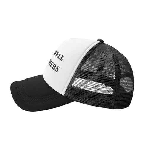 Drinks Well with Others Hat Funny Baseball Caps Adult Mesh Trucker Hats Adjustable Sport Cap Men Women Black