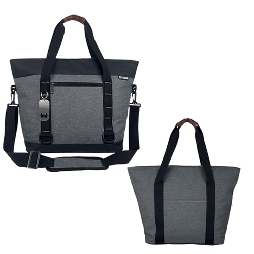 IBEIKER Insulated Cooler Bag, Large Insulated Bag, Reusable Shopping Bags, Leakproof Soft Cooler with BagsBottle Opener, Suitable for Supermarket Shopping, Travel,Beach,Family Picnic,Camping