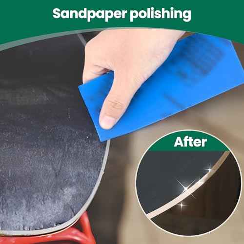 Ski Snowboard Base Repair Kit 5 P-TEX Rods (Black/Clear), Stainless Steel Scraper Sandpaper Ski Repair Kit, Snowboard Repair Tools, DIY Base Tuning Maintenance