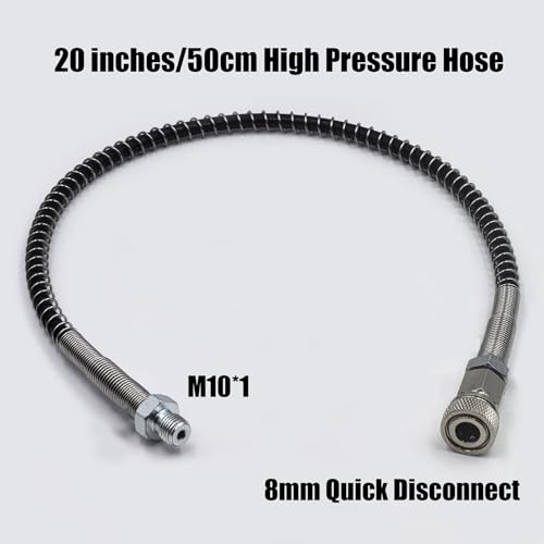 4500Psi 300Bar Fill Station Charging Valve with Dual Gauges & 20-Inch Hose - 5/8-18UNF