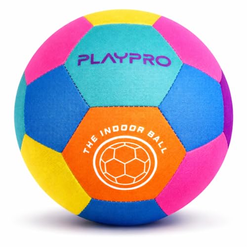 Pink Indoor Soccer Ball Size 4 Soft Foam Kids Soccer Ball for Home Play