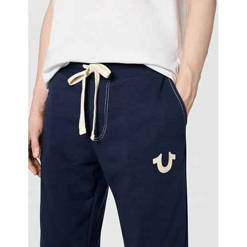 True Religion Mens Classic Logo Jogger Sweatpant