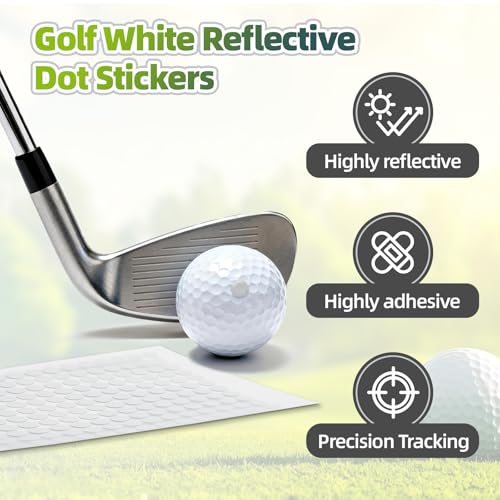 Golf Reflective Dot Stickers - Pack of 308 for High-Speed Camera Tracking