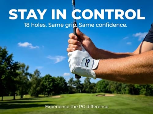 Golf Gloves - 5 Pack Men’s Cabretta Leather Premium Quality, Medium