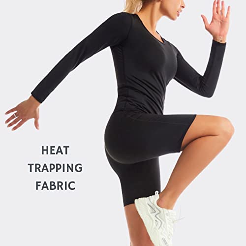 Nano Hertz Sauna Sweat Suit Shapewear Top - Medium Women Workout Body Shaper