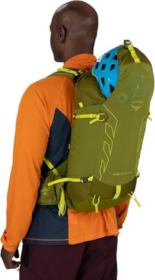 Osprey Talon Velocity 20L Men's Hiking Backpack, Dark Charcoal/Tumbleweed, S/M