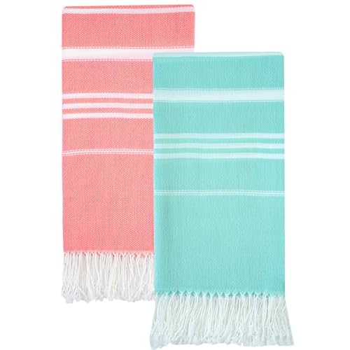 Antfuny 2 Packs Turkish Beach Towels Quick Dry Sand Free Oversized Bath Pool Swim Towel Extra Large XL Big Blanket Adult Travel Essentials Cruise Accessories Must Haves Clearance Vacation Stuff