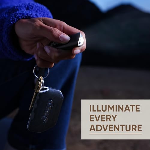 Mini Jeep Keychain Flashlight with Touch Tech - Portable LED Keyring