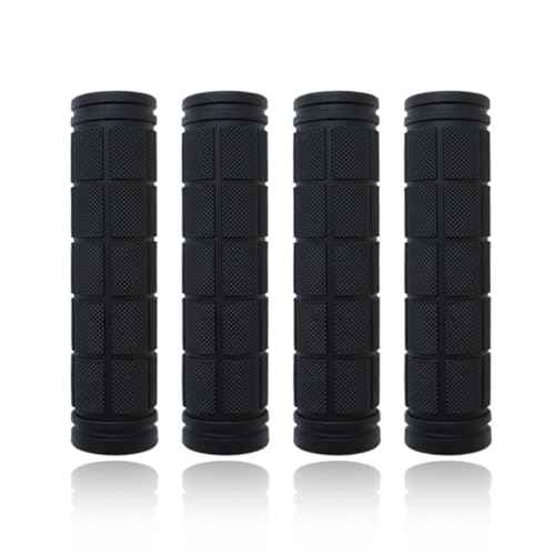 4 Pcs Bike Handle Grips, Non-Slip Soft Rubber Bike Handle Grips
