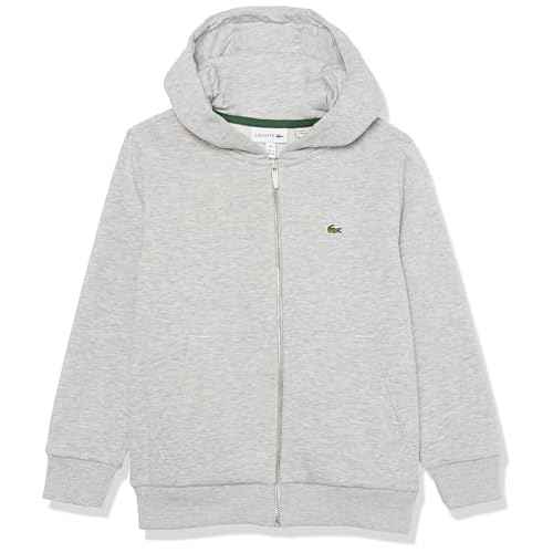 Lacoste Boys Classic Full-Zip Fleece Hooded Sweatshirt