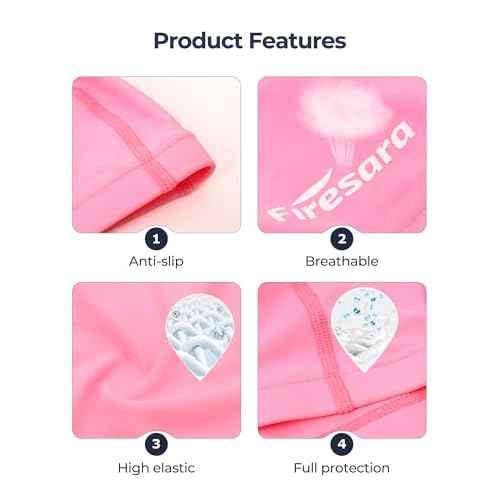 Firesara Fabric Swim Cap, High Elasticity Swimming Cap Keeps Hair Clean Breathable Fit Both Long Hair Short Hair, Swim Caps Woman Girls Men Kids One Size Hat